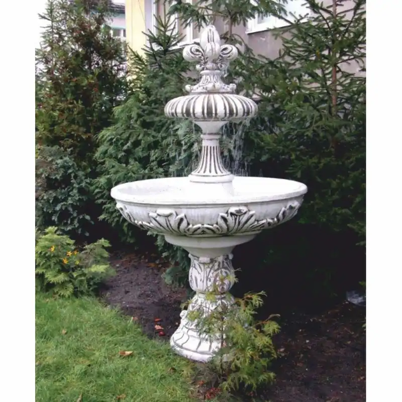 Casa Padrino fontana barocco bianco / grigio Ø 108 x A. 173 cm - Fontana da giardino in stile barocco Saisonangebot