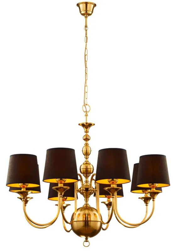 Ausverkauf Casa Padrino lampadario Art Nouveau di lusso oro / marrone / nero Ø 100 cm