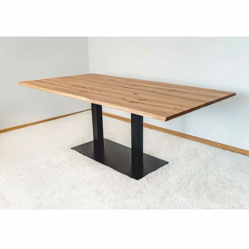 Knallerangebot Casa Padrino tavolo da pranzo di lusso in rovere naturale / nero - Varie dimensioni - Mobile per sala da pranzo