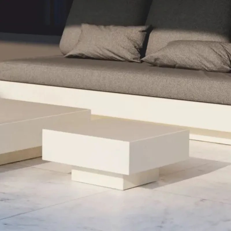 Casa Padrino tavolino da giardino di lusso bianco opaco 50 cm - Mobili per hotel e giardino Sichere Zahlung
