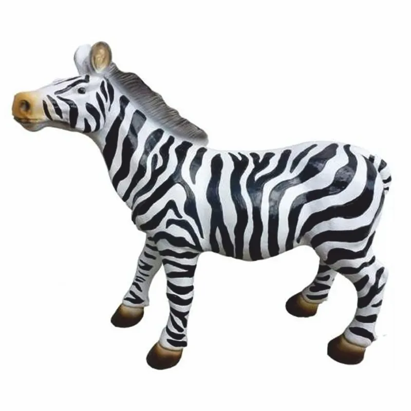 Casa Padrino scultura decorativa zebra bianco / nero 70 cm - Figura da giardino Finale Aktion