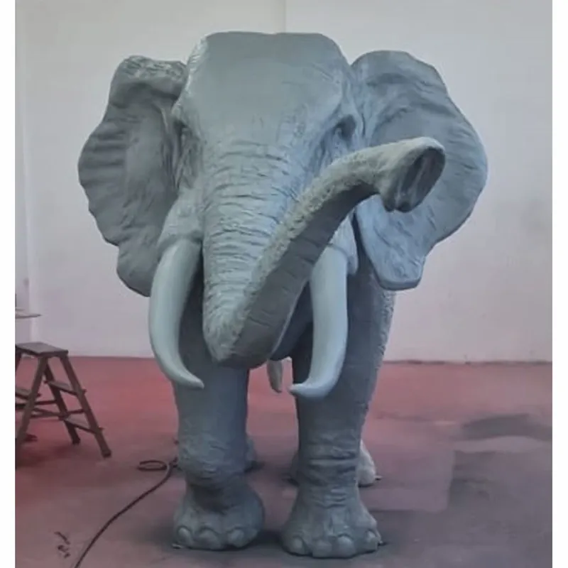 Casa Padrino scultura decorativa XXL elefante grigio 410 cm - Enorme figura decorativa da giardino Neuheit