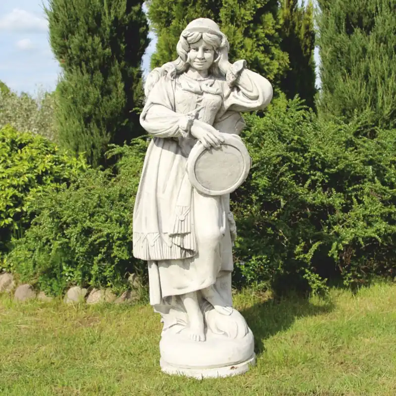 Casa Padrino Scultura Decorativa da Giardino in Pietra Art Nouveau Donna Grigio A. 185 cm Bestpreis