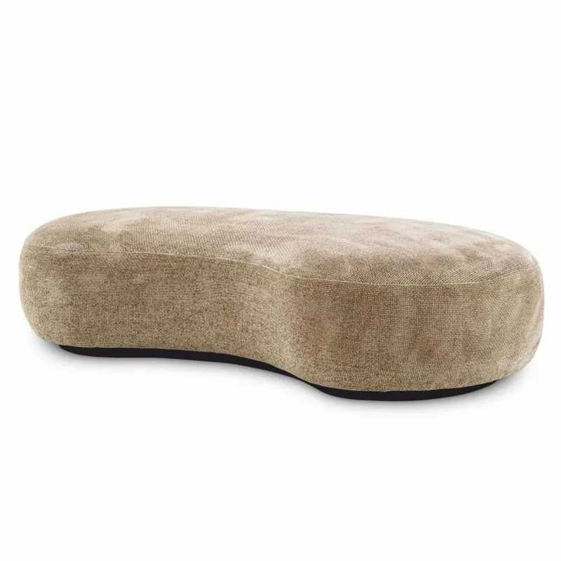 Direktkauf Casa Padrino panca di lusso sabbia / nero 180 cm - Mobili da soggiorno e hotel