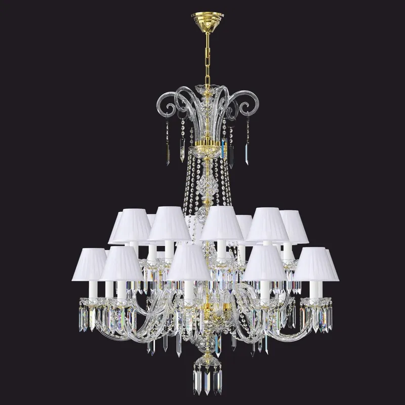 Preis Gesenkt Casa Padrino lampadario di cristallo barocco di lusso oro / bianco Ø 117 x A. 217 cm - Mobili barocchi