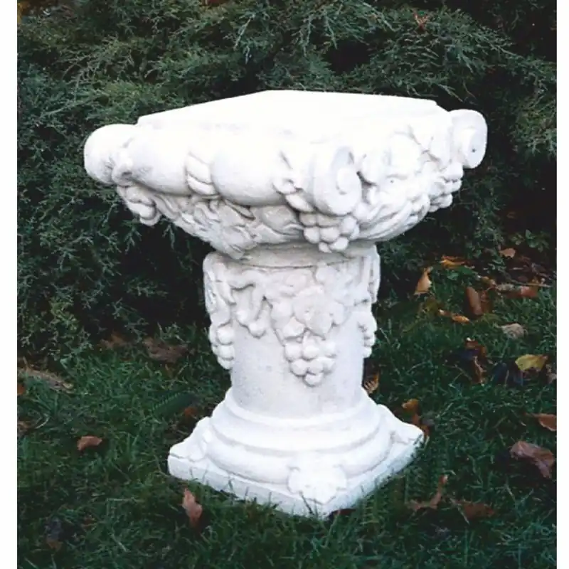 Abverkauf Casa Padrino colonna decorativa da giardino barocco in pietra bianco A. 47 cm - Accessori da giardino