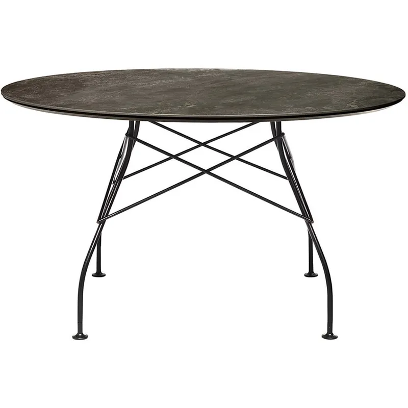 Glossy Marmor Schwarz (Ø 128cm) von kartell Preisknaller