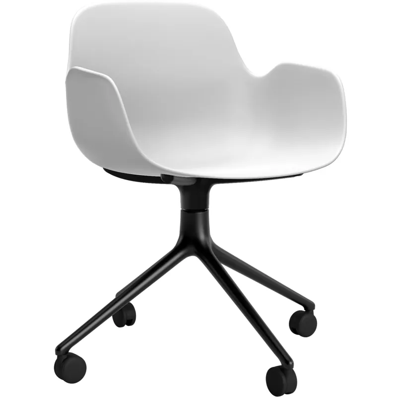 Direkt Vom Hersteller Form Drehsessel 4W Schwarz Alu von Normann Copenhagen