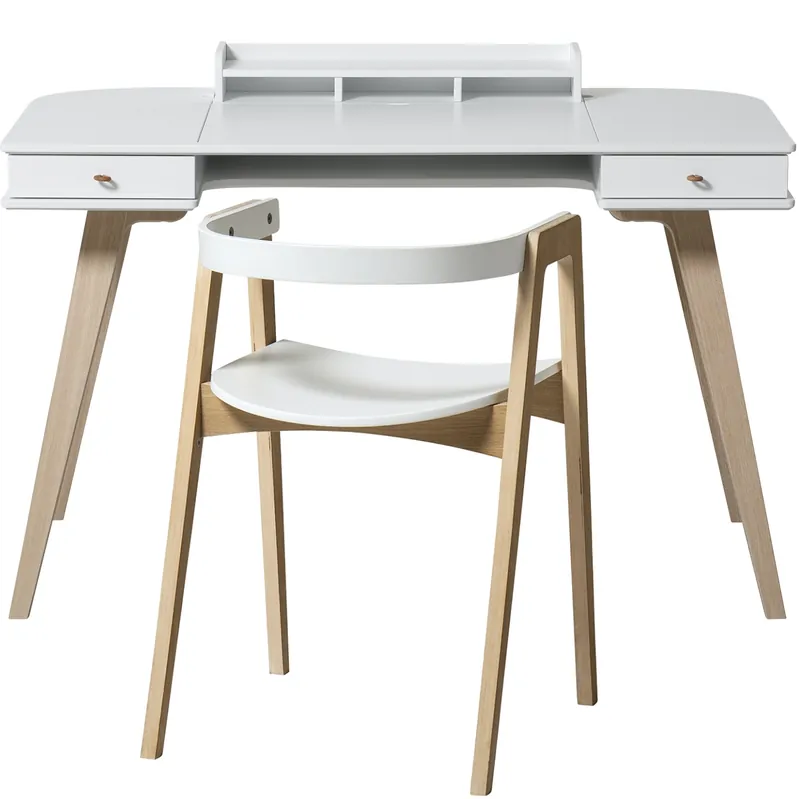 Preisknaller Wood Schreibtisch 72,6cm mit Armlehnstuhl von oliver furniture