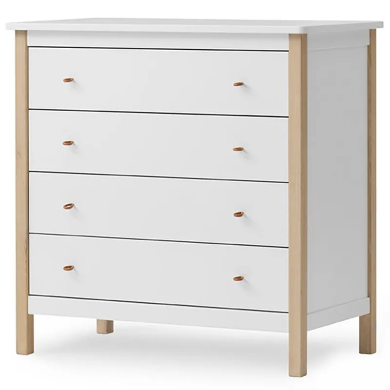 Geprüft Wood Kommode (4 Schübe) von oliver furniture