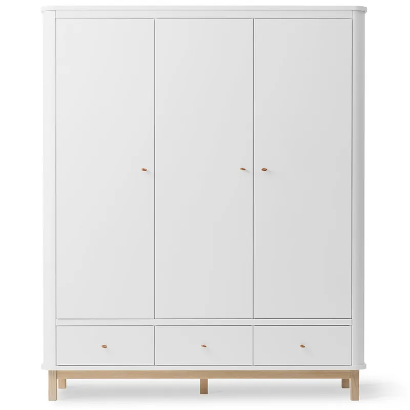 Expressversand Wood Kleiderschrank (3 Türen) von oliver furniture