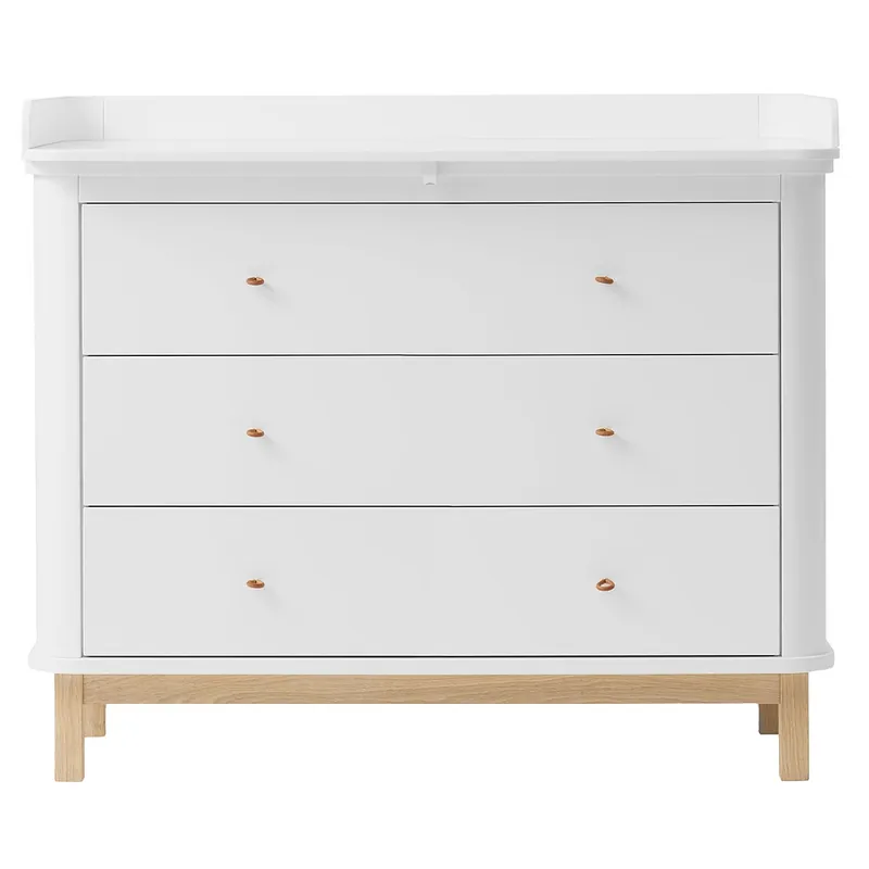 Must-Have Wood Wickelkommode (3 Schübe) von oliver furniture