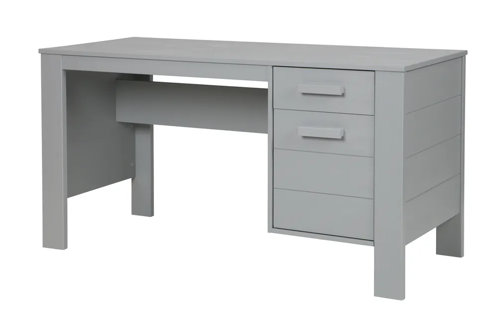 woood Schreibtisch DENNIS Kinder Kiefer FSC® betongrau grau Nur Für Kurze Zeit