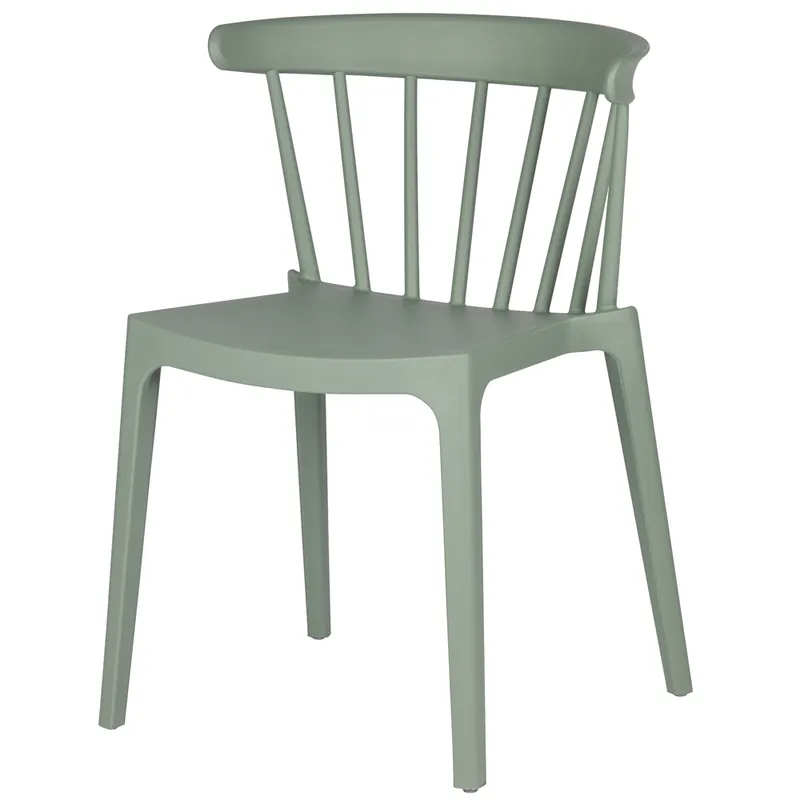Begrenztes Angebot 2er Set Gartenstuhl Kunststoff BLISS grün stapelbar