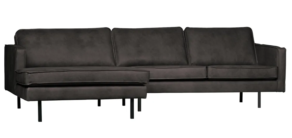 Jetzt Kaufen Ecksofa Rodeo Leder schwarz Recamiere Links