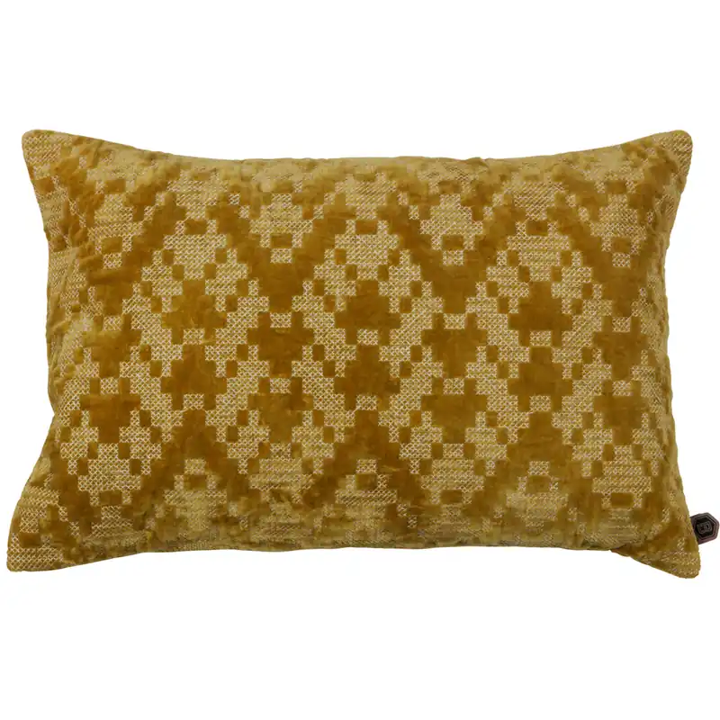 Markenware Kissen Cross 60 x 40 cm Samt Baumwolle Dekokissen Dekokissen Sofakissen