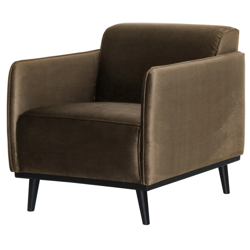 Rabatt Armlehnsessel Statement Samt taupe Sessel Lounge Fernsehsessel