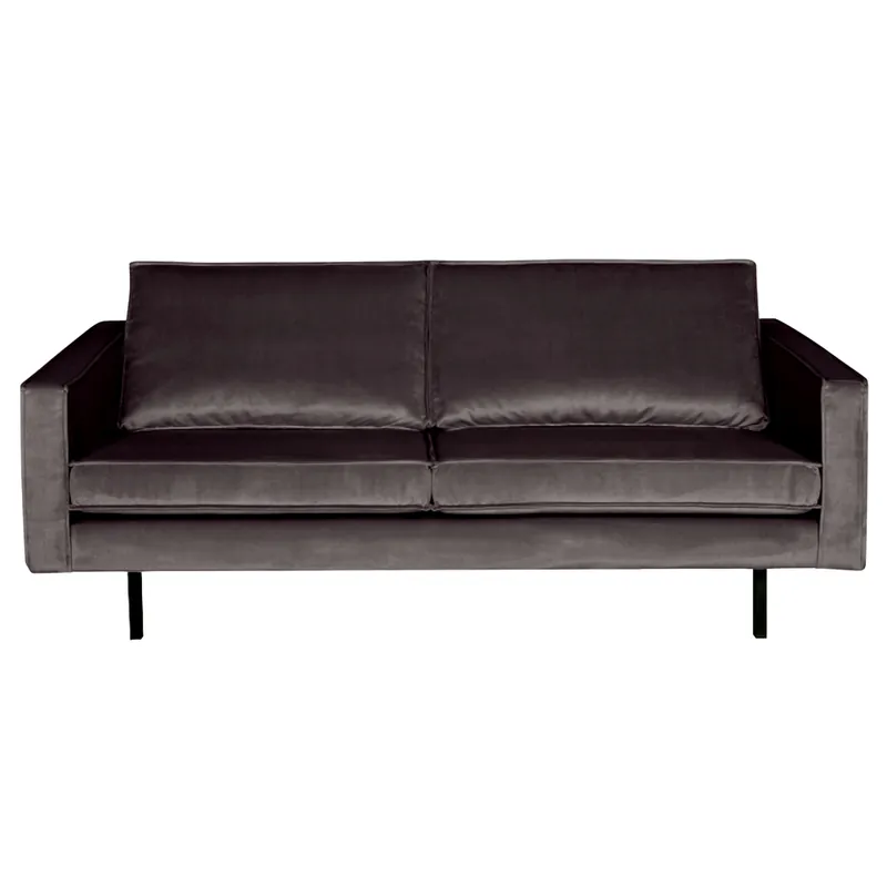 Saisonangebot 2,5 Sitzer Sofa Rodeo Samt anthrazit Couch Samtsofa