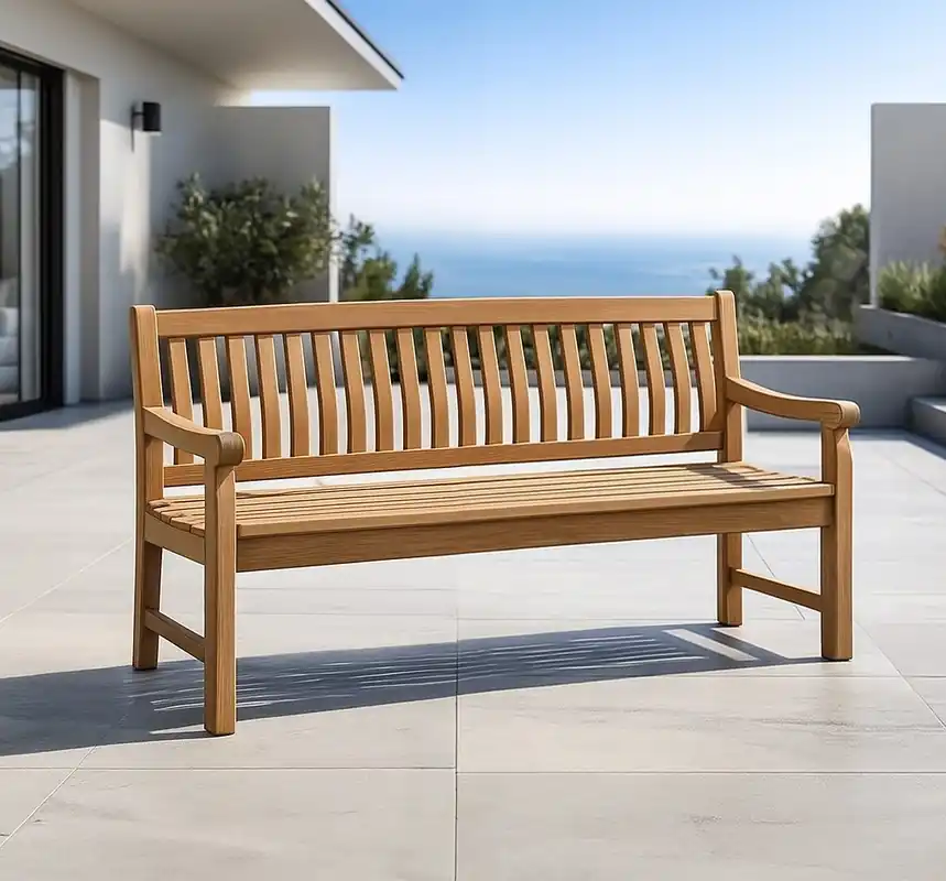 Teak Gartenbank 200 cm PATRICK Sitzbank Expressversand