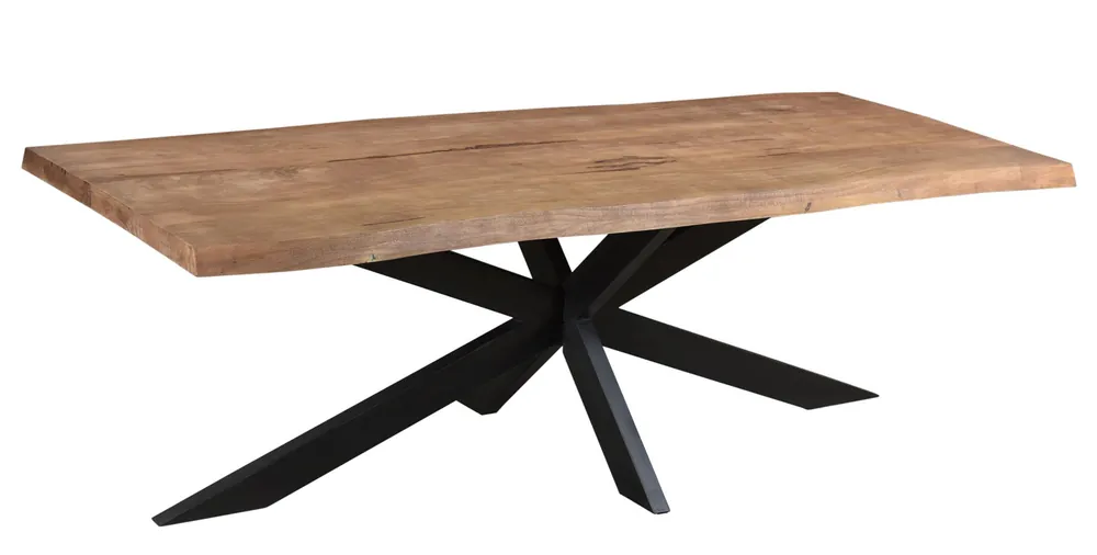 Bestseller Esstisch Spider 180 x 90 cm Mangoholz Baumstamm