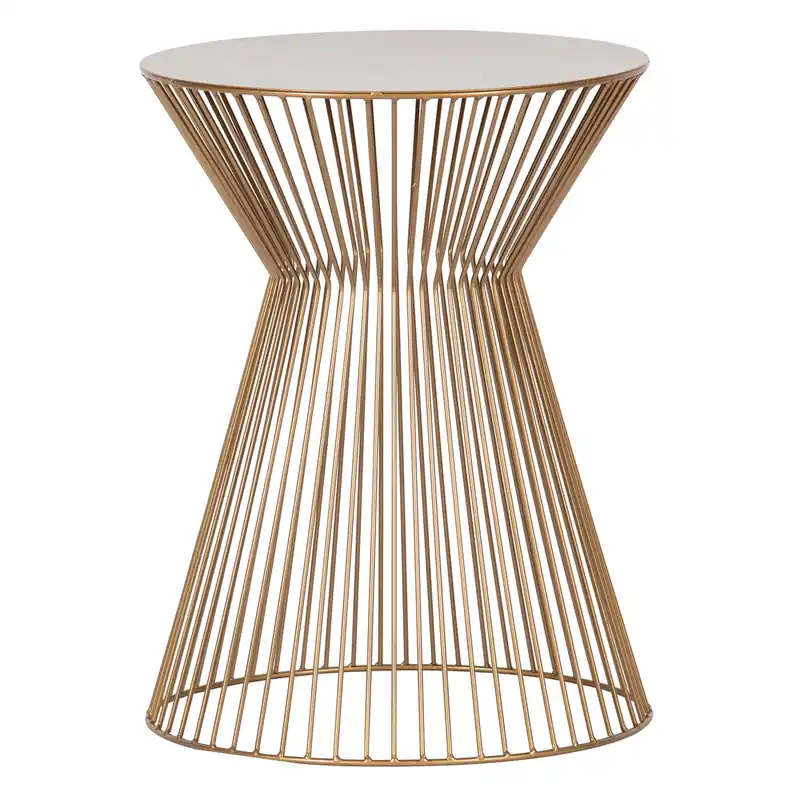 2er Set Beistelltisch Suus Ø 35 cm Metall gold Couchtisch Saisonangebot
