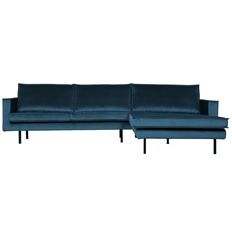 Neu Ecksofa Rodeo Samt blau