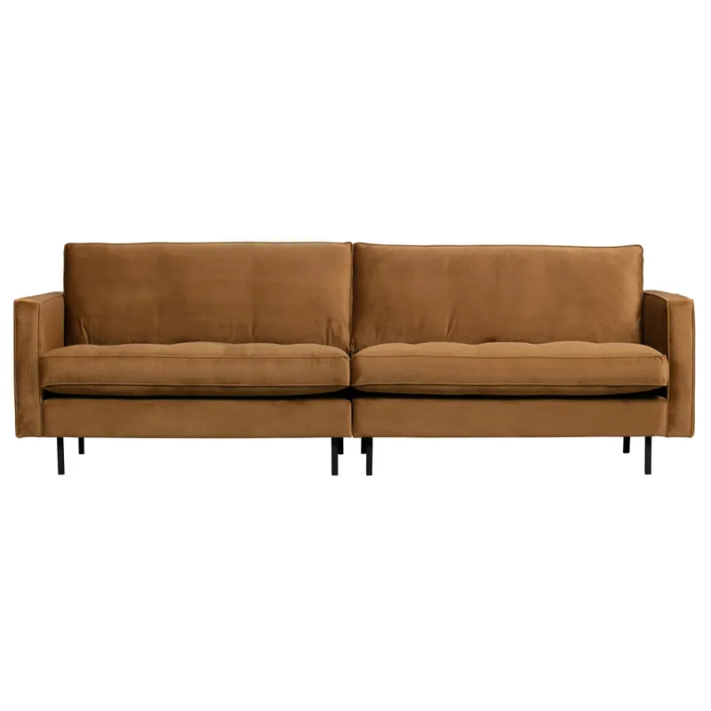 3 Sitzer Sofa Rodeo Samt Velvet honiggelb Knallerangebot