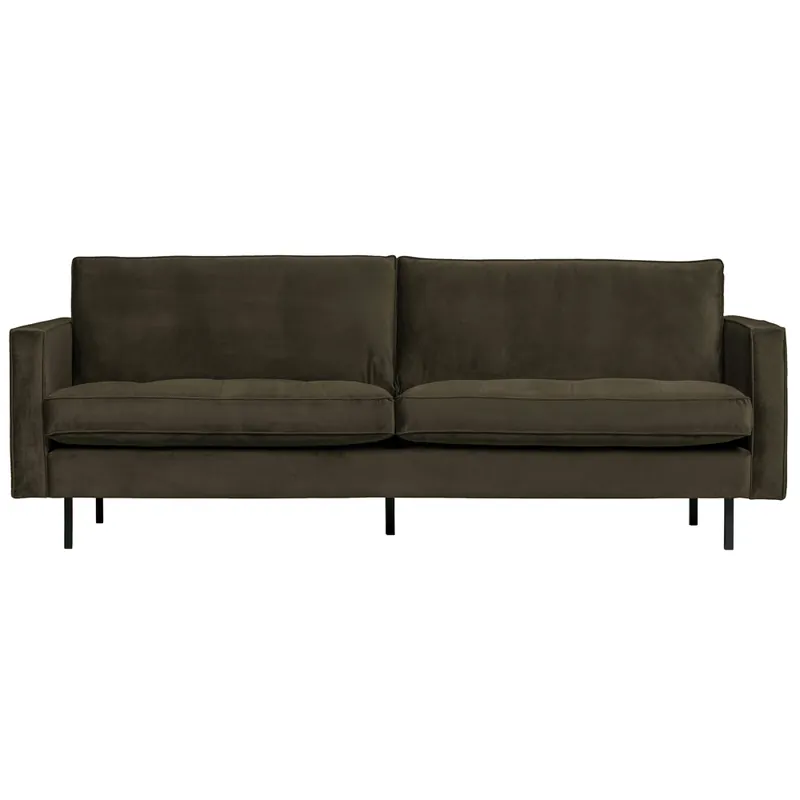 Saisonangebot 2,5 Sitzer Sofa Rodeo Classic Samt dunkelgrün Couch Loungesofa Couchgarnitur