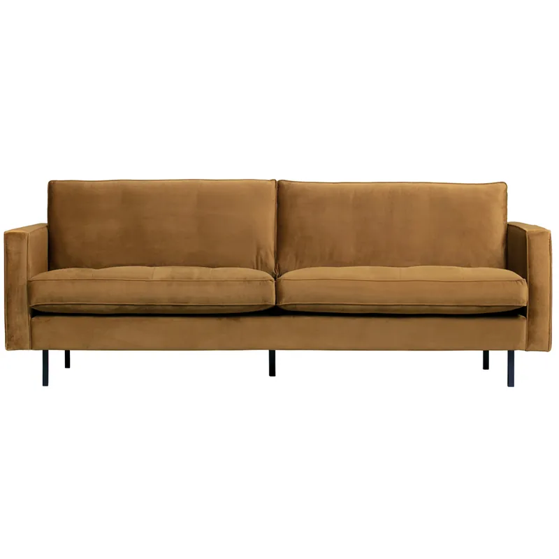 2,5 Sitzer Sofa Rodeo Classic Samt honiggelb Meistverkauft