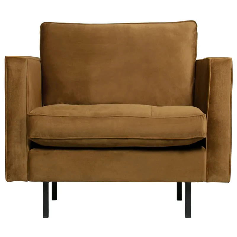 1,5 Sitzer Sessel Rodeo Classic Samt honiggelb Knallerangebot