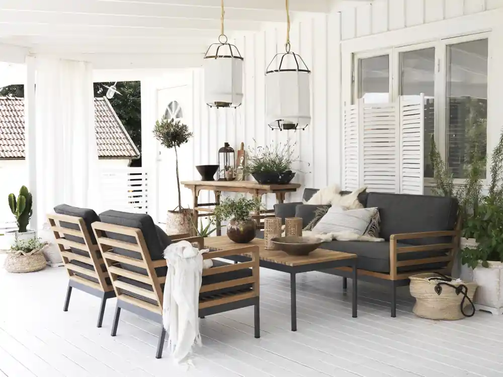 Meistverkauft Gartenmöbel Lounge Set ZALANGO Teakholz incl. Sitzkissen