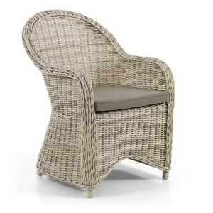 Preisknaller Garten Rattanstuhl PAULINA beige incl. Sitzkissen