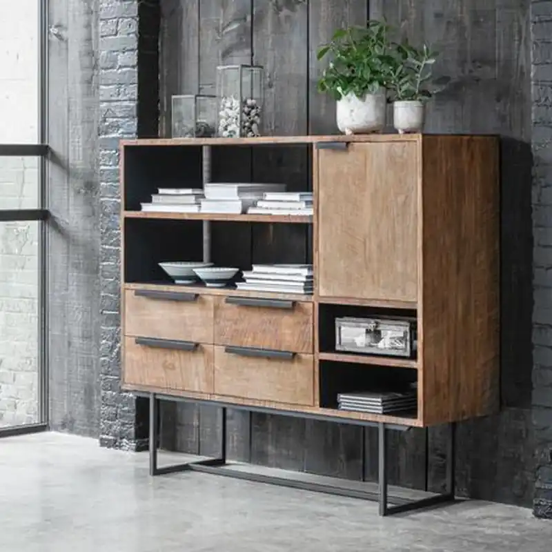 Sideboard Küchenschrank Schrank Odeon Teakholz Neue Ware