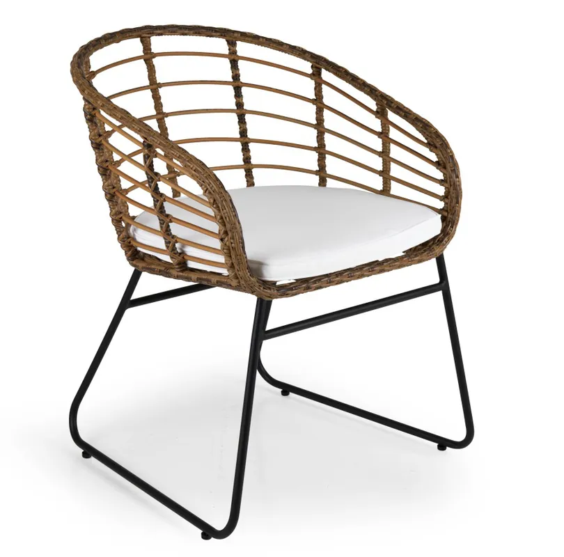 Meistverkauft Garten Stuhl Sessel COVELO Polyrattan incl. Sitzkissen