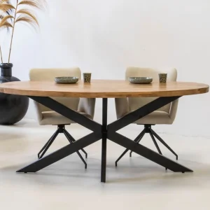 Esstisch Mosan oval 220 x 100 cm Mango Holz Angebot