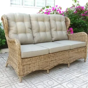 3 Sitzer Lounge Gartenbank Sofa Rosita natur incl. Polsterung Sale