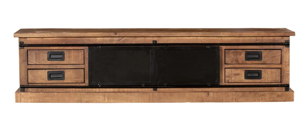 Preis Gesenkt TV Möbel Tamar 200 cm Mango Massivholz Metall Lowboard