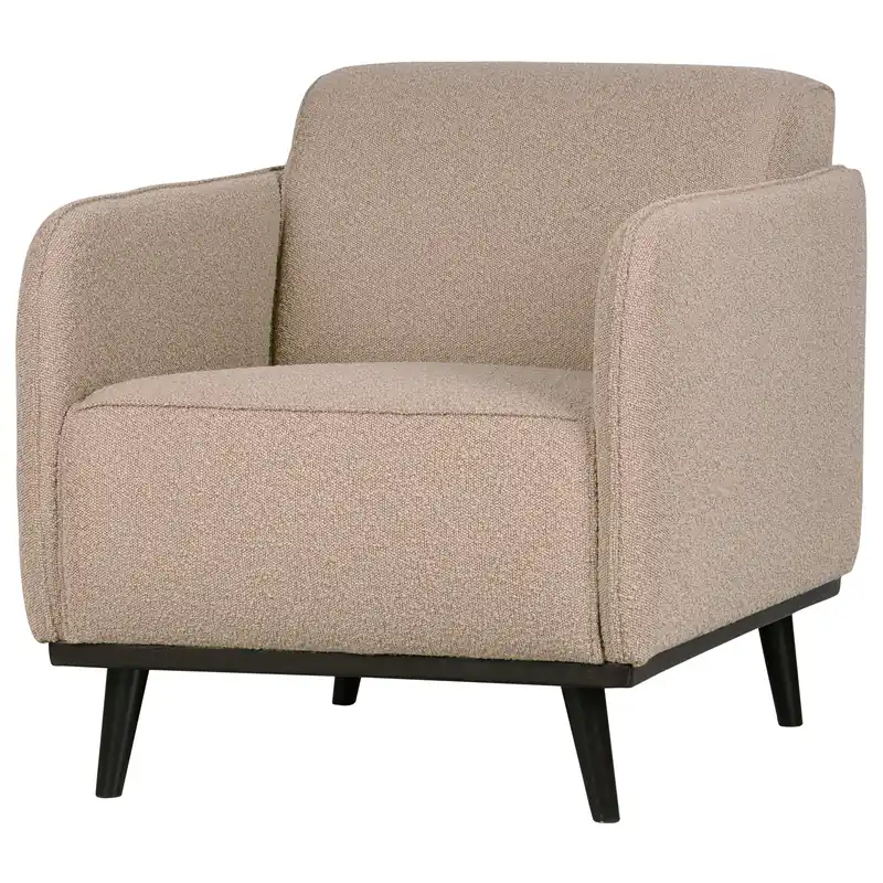 Ausverkauf Armlehnsessel Statement Bouclé beige Sessel