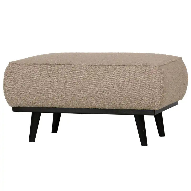 Hocker Polsterhocker Statement Bouclé beige Expressversand
