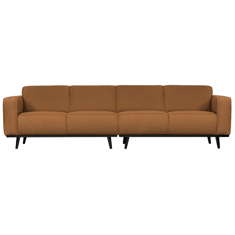 Knallerangebot 4 Sitzer Sofa STATEMENT Bouclé butter Couch Garnitur Couchgarnitur