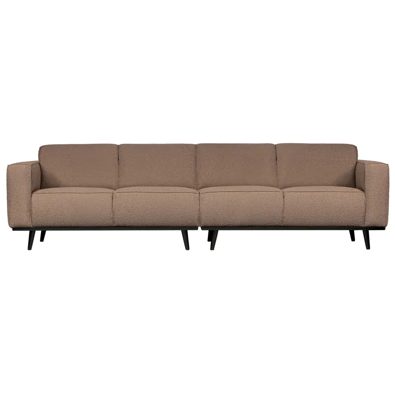 Preisreduziert 4 Sitzer Sofa STATEMENT Bouclé nougat Couch Garnitur Couchgarnitur