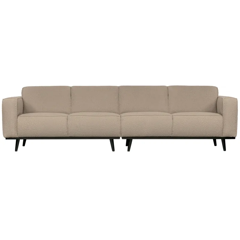 Top-Preis 4 Sitzer Sofa STATEMENT Bouclé beige Couch Garnitur Couchgarnitur