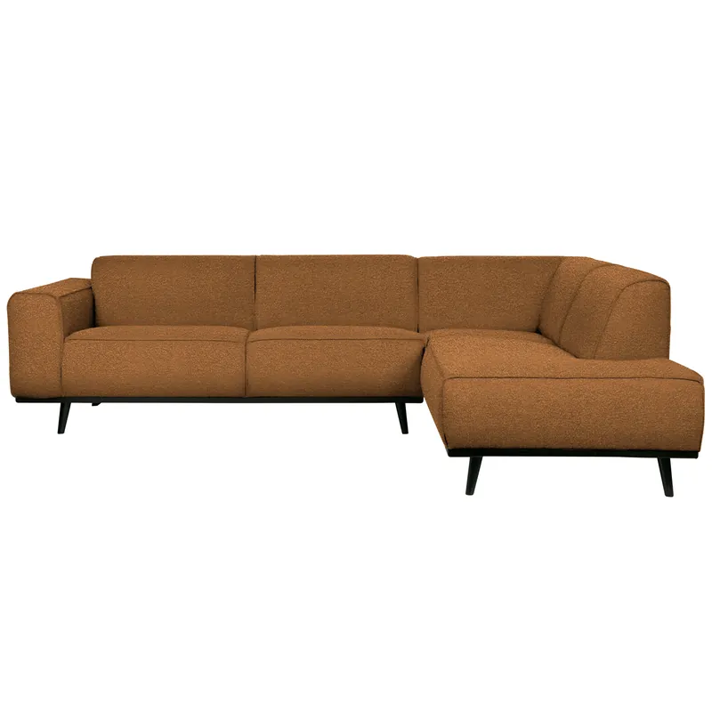 Ecksofa Statement Bouclé butter Longchair rechts Markenware