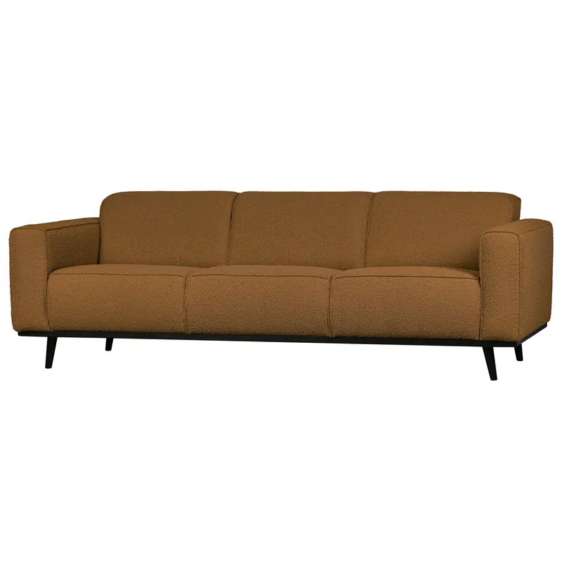 3 Sitzer Sofa STATEMENT Bouclé butter Couch Garnitur Couchgarnitur Bestpreis