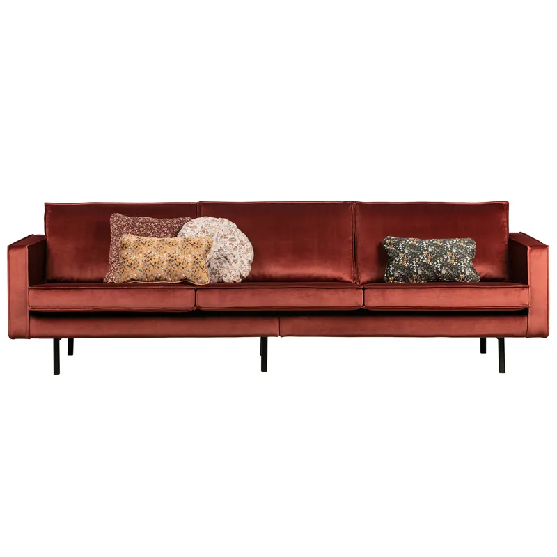 Mega-Angebot 3 Sitzer Sofa RODEO Samt Kastanie