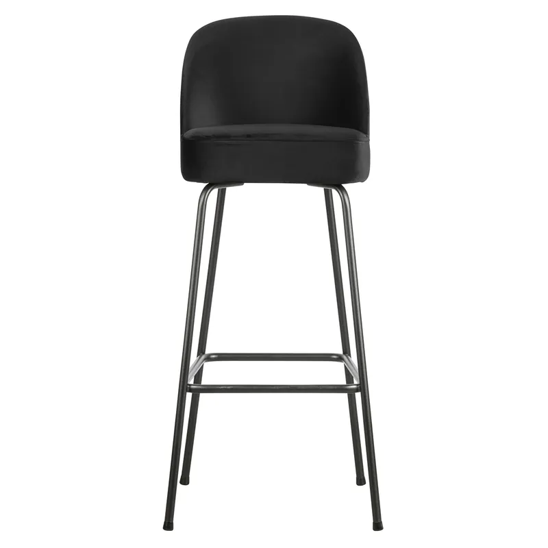 Barhocker Vogue SH 79 cm Samt schwarz Schneller Versand